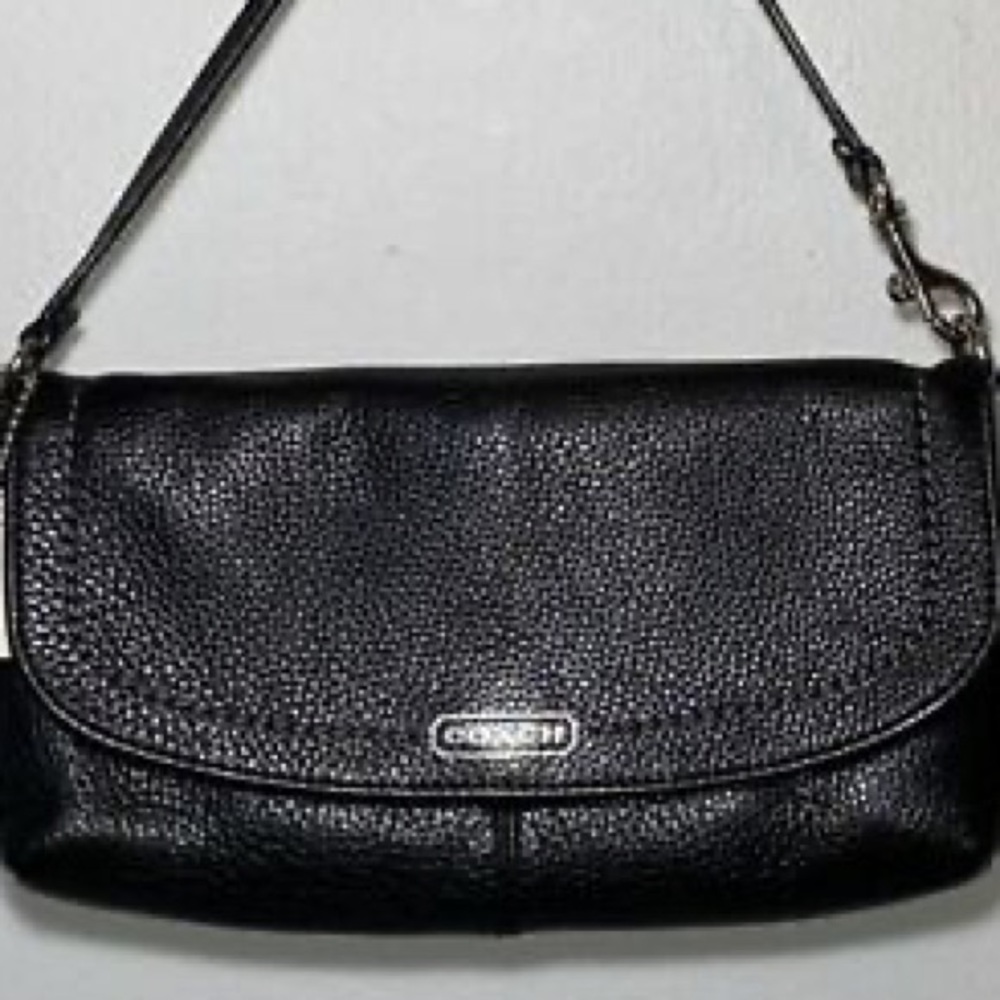 Coach Wristlet green interior